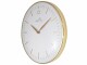 NeXtime Wanduhr Small Glamour RC 30 Ø, Gold/Weiss, Form