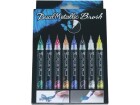 pentel Pinselstift Dual Metallic Brush Mehrfarbig, 8-teilig, Set