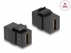 DeLock Keystone-Modul HDMI Schwarz, Modultyp: Keystone, Anschluss