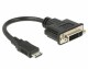 DeLock Mini-HDMI - DVI-I Adapter, schwarz