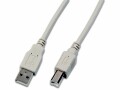 Wirewin USB2.0-Kabel A-B: 5m, grau,