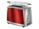 Russell Hobbs Toaster Luna Solar Rot, Detailfarbe: Rot, Toaster