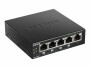 D-Link PoE+ Switch DGS-1005P/E 5 Port, SFP Anschlüsse: 0