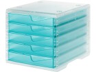 Styro Schubladenbox Styroswingbox light Aqua, Anzahl