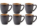 Bitz Kaffeetasse 190 ml, 6 Stück, Schwarz/Amber, Material