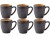 Bild 0 Bitz Kaffeetasse 190 ml, 6 Stück, Schwarz/Amber, Material