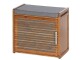 Wenko Schuhschrank Bahari 50 x 45 cm, Grau/Nature