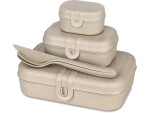 Koziol Lunchbox Pascal Ready 4-teilig, Sand/Gelb, Materialtyp