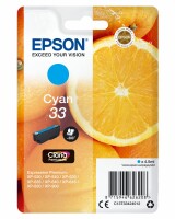 Epson Tintenpatrone cyan T334240 XP-530/630/830 300 Seiten, Kein