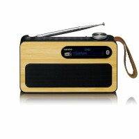 Lenco DAB+ Radio PDR-040 Bambus/schwarz, Akku