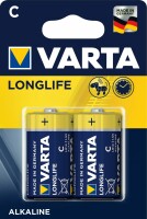 VARTA     VARTA Batterie 4114101412 Longlife, C/LR14, 2 Stück, Kein