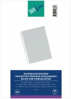BÜROLINE Zeigetaschen PP 80 my A4 620235 transparent, genarbt