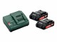 Metabo Basic Set 2x 2.0Ah 2 Akkus und 1 Ladegerät