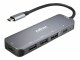 Roline USB 3.2 Gen2 SLIM Hub, Typ C / 3x A + 1x C + 1x PD