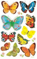 Z-DESIGN Sticker Creative 4462 Schmetterlinge 3 Stück, Kein