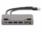 LMP Dockingstation USB-C Hub 7 Port für iMac mit Thunderbolt 3, space grau