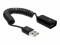 Bild 0 DeLock USB 2.0-Spiralkabel USB A - USB A