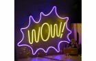 Vegas Lights LED Dekolicht Neonschild WOW! 35 x 28 cm