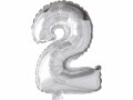 Creativ Company Folienballon 2 Silber, Packungsgrösse: 1 Stück, Grösse