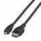 Bild 0 Roline HDMI-Micro HDMI Verbindungskabel - 2 m - Highspeed - 4K - 3D - Schwarz