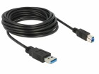 DeLock USB 3.0-Kabel A - B 5 m, Kabeltyp
