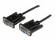 StarTech.com - 2m Black DB9 RS232 Serial Null Modem Cable F/F