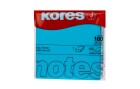 Kores Notizzettel 7.5 x 7.5 cm, Neonblau, Breite: 7.5