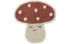 OYOY Teppich Malle Mushroom, 75x77 cm, 80% Wolle - 20% Baumwolle