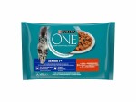 Purina ONE Nassfutter Senior 7+ Huhn, 4 x 85 g