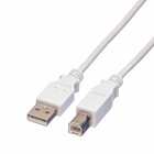 VALUE USB 2.0 Kabel - Typ A-B - weiss - 3 m