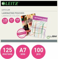 Leitz Laminiertasche A7 33805 glanz, 125my 100 Stk, Kein