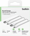 BELKIN USB-A TO USB-C PVC WHITE 1M TWIN PACK