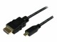 StarTech.com - 3m High Speed HDMI Cable with Ethernet - HDMI to HDMI Micro