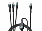 4smarts USB 2.0-Kabel USB C - Lightning/Micro-USB B/USB C
