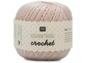 Rico Design Häkel- und Strickgarn Essentials Crochet 50 g, Hellrosa