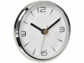 TFA Dostmann Quarz-Wanduhr Ø 9 cm, Aluminium, Form: Rund, Detailfarbe