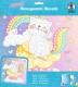 URSUS     Moosgummi Mosaik - 8420018   Glitter Kittycorn      25x25cm