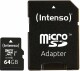 INTENSO   Micro SDXC Card PREMIUM   64GB - 3423490   with adapter, UHS-I