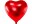 Bild 0 Partydeco Folienballon Herz Rot, Packungsgrösse: 1 Stück, Grösse