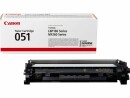 Canon Toner 051 Black, Druckleistung Seiten: 1700 ×, Toner/Tinte