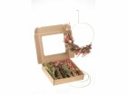 Anjel Trockenblumen mit Kartonbox und Ring Rosa/Lachs