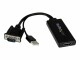 StarTech.com - VGA to HDMI Adapter with USB Audio & Power - Portable VGA to HDMI Converter - 1080p