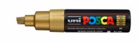 UNI-BALL  Posca Marker 8mm PC-8K GOLD MET gold, Keilspitze, Kein