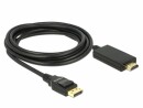 DeLock Kabel DisplayPort - HDMI, 3 m, Kabeltyp: Anschlusskabel