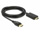 DeLock DisplayPort - HDMI Kabel, 3m, passiv