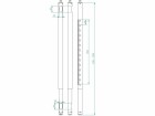 Euromet ARAKNO Verlängerungsrohr 110-170cm,