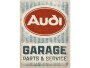 Nostalgic Art Schild Audi Garage 30 x 40 cm, Metall