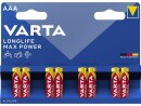 Varta Batterie Longlife Max Power AAA 8 Stück, Batterietyp