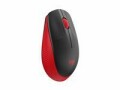 Logitech Maus M190 Rot/Schwarz, kabellos, Maus-Typ: Standard, Maus