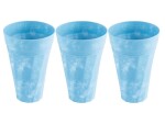 Frats Trinkbecher 300 ml, 3 Stück, Hellblau, Glas Typ